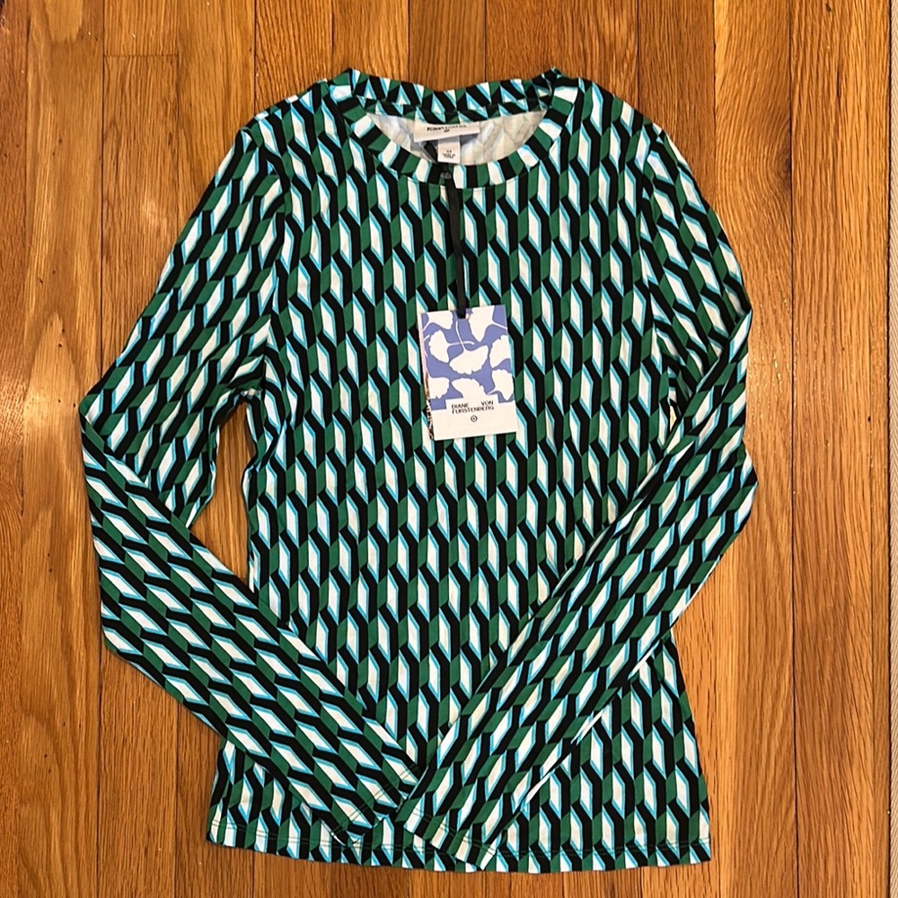 Diane Von Furstenberg for TARGET Geometric Patterned Long Sleeve Top